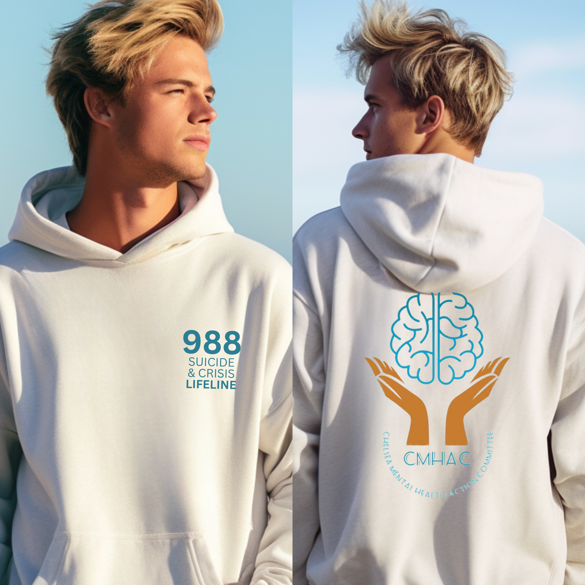 Chelsea Mental Health Action Committee White Hoodie