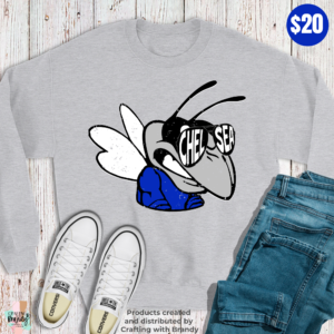 Hornet Sunglasses Distressed Sweatshirt