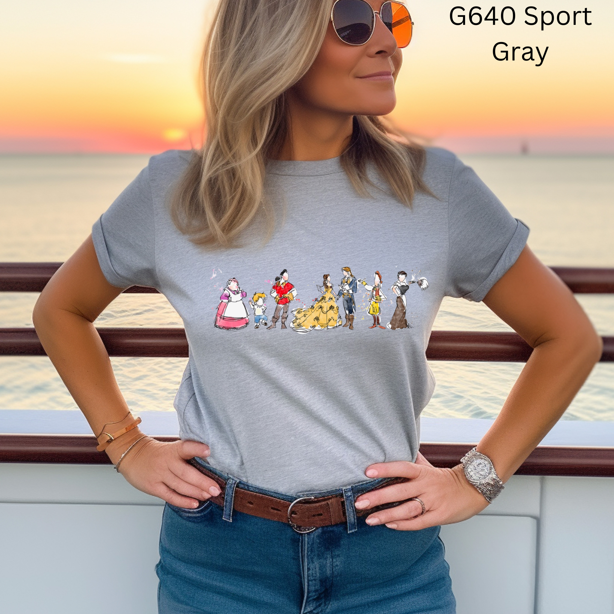 Beauty and the Beast Characters Shirt