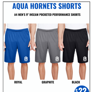 Aqua Hornets Performance Shorts