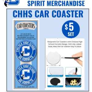 Chelsea High School Hornets Car Coasters