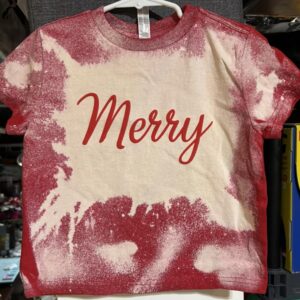 Merry Puff Vinyl Reverse Bleach Youth 4T Shirt
