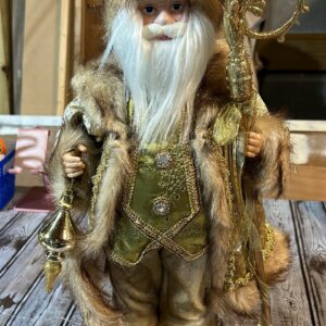 Golden Santa Decor