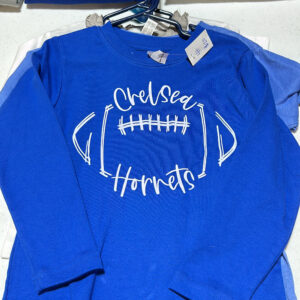 Chelsea Hornets Football Sketch Royal Longsleeve 4T