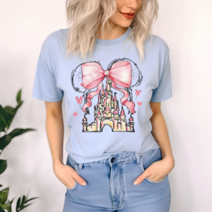 Retro Minnie Mouse Castle Coquette Bow Tshirt