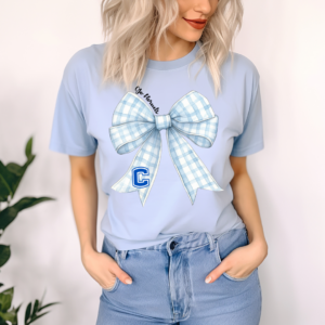 Gingham Coquette Bow Chelsea Tshirt