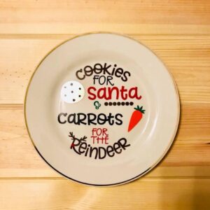 Cookies for Santa Plate