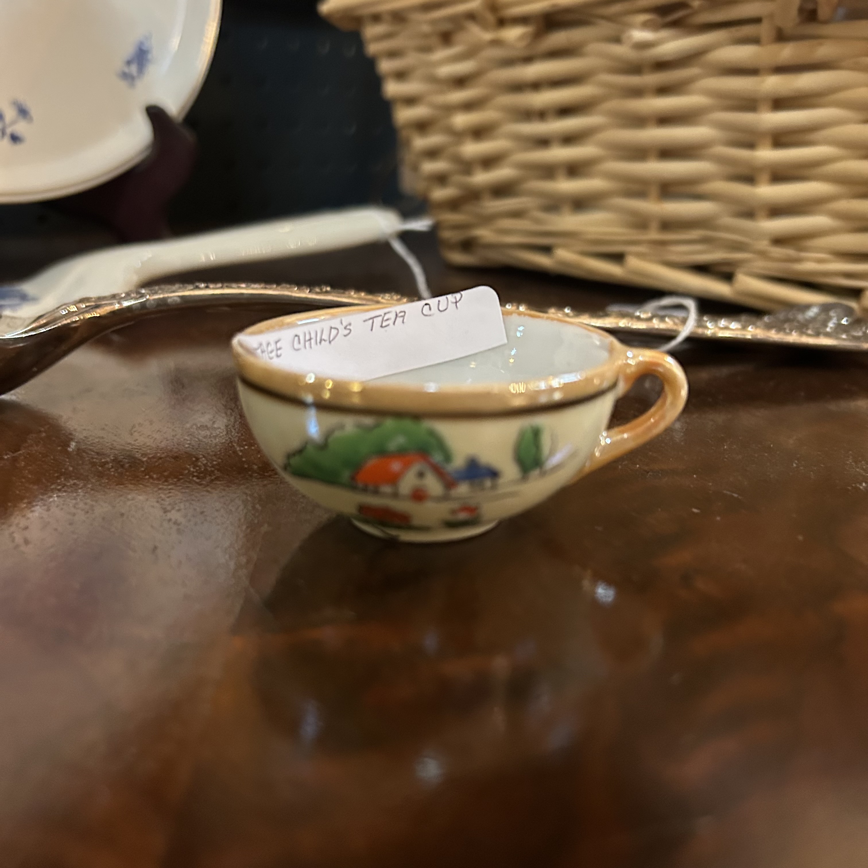 Japanese Lusterware Child’s Teacup - Vintage