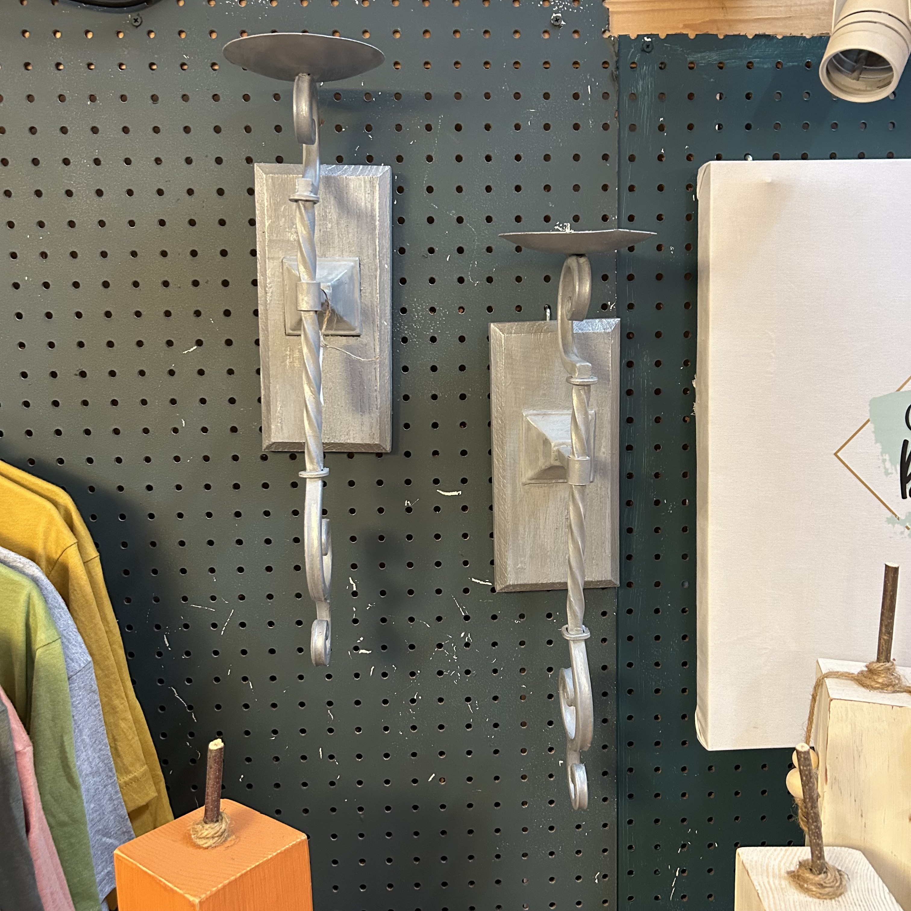 Wall Scones updated Silver set of 2