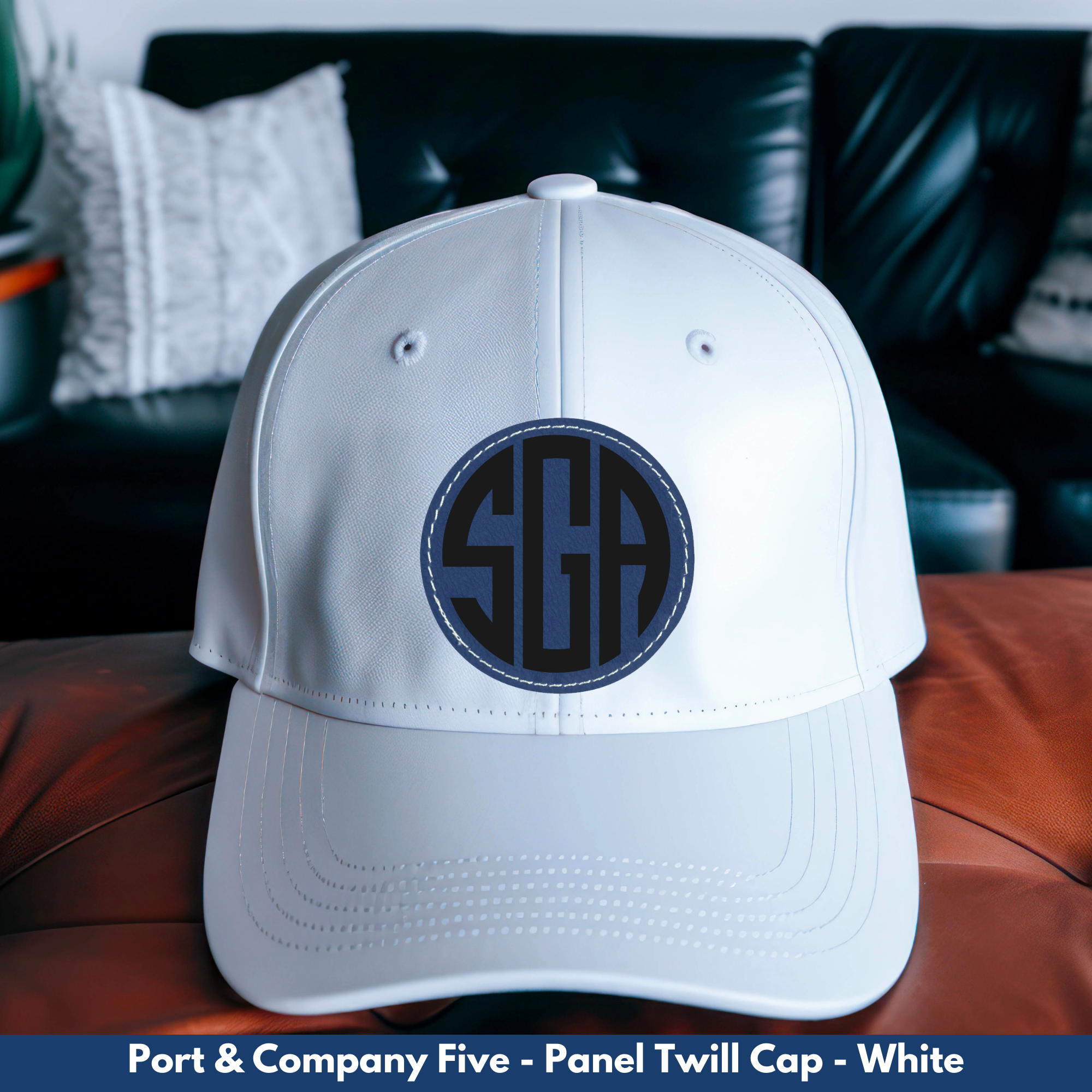 SGA Logo Patch White Hat