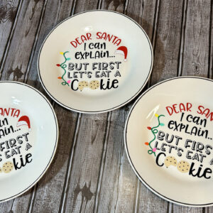 Dear Santa I Can Explain Plate