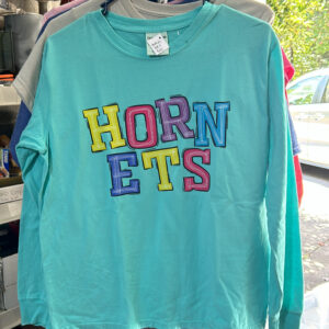 Hornets Fun Print Youth Xlarge Longsleeve Aqua