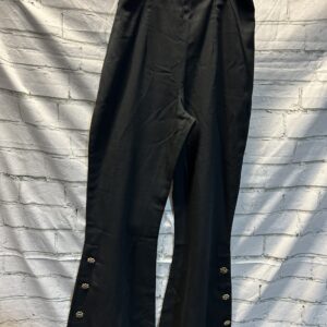 Black Bell Bottoms with Buttons - size 5