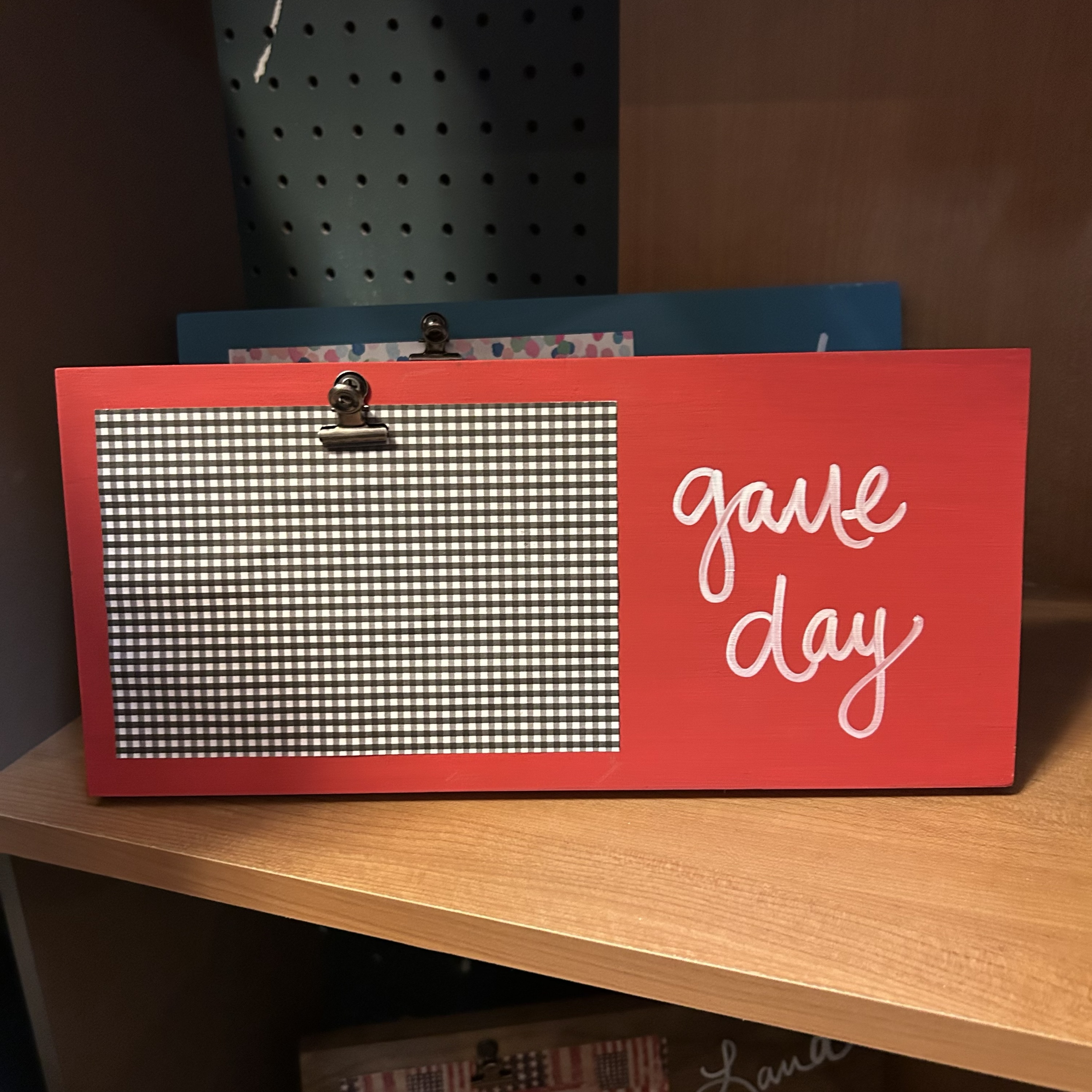 Game Day Wooden Picture Stand