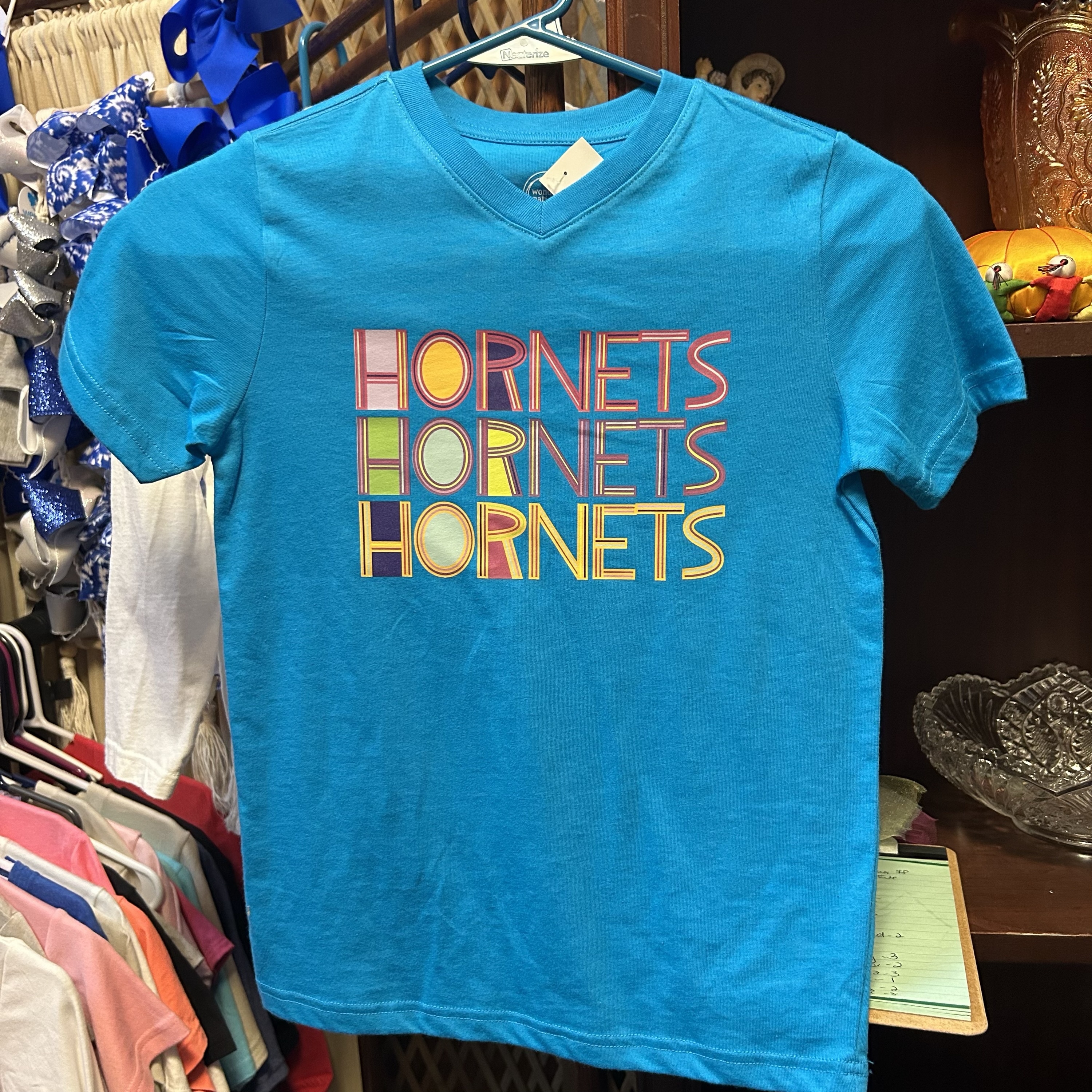 Hornets Multicolor Aqua Youth Xsmall