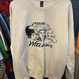 Resting Witch Face Sand Sweatshirt Adult Large