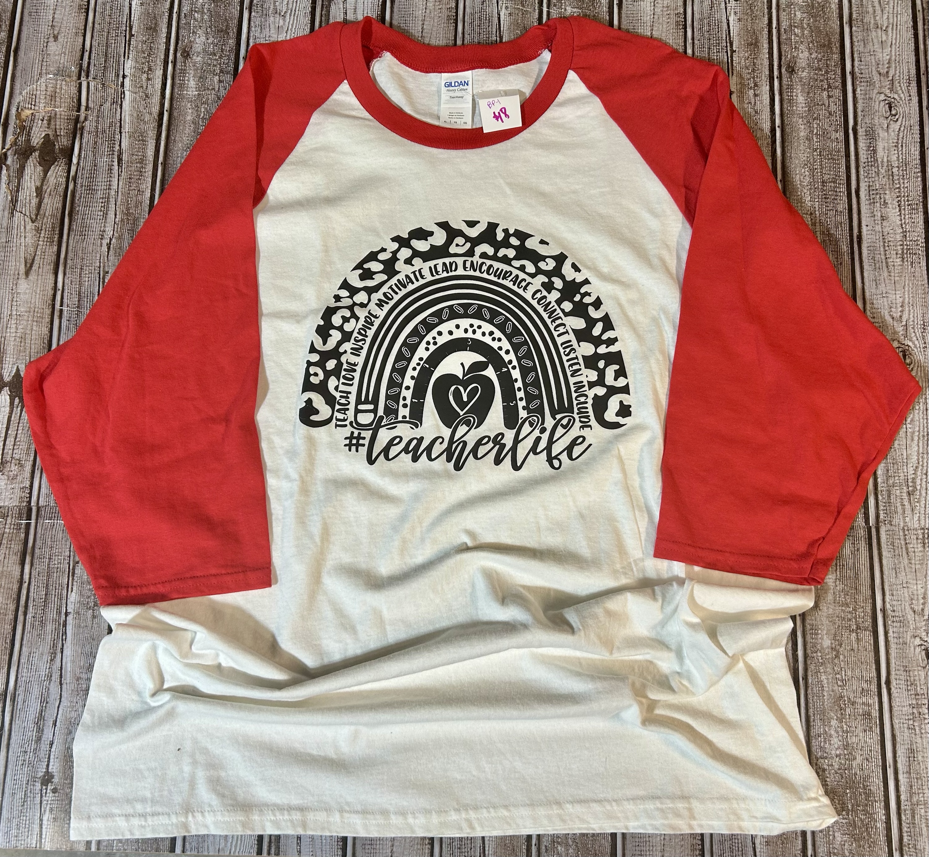 Teacher Life Raglan Adult Xlarge