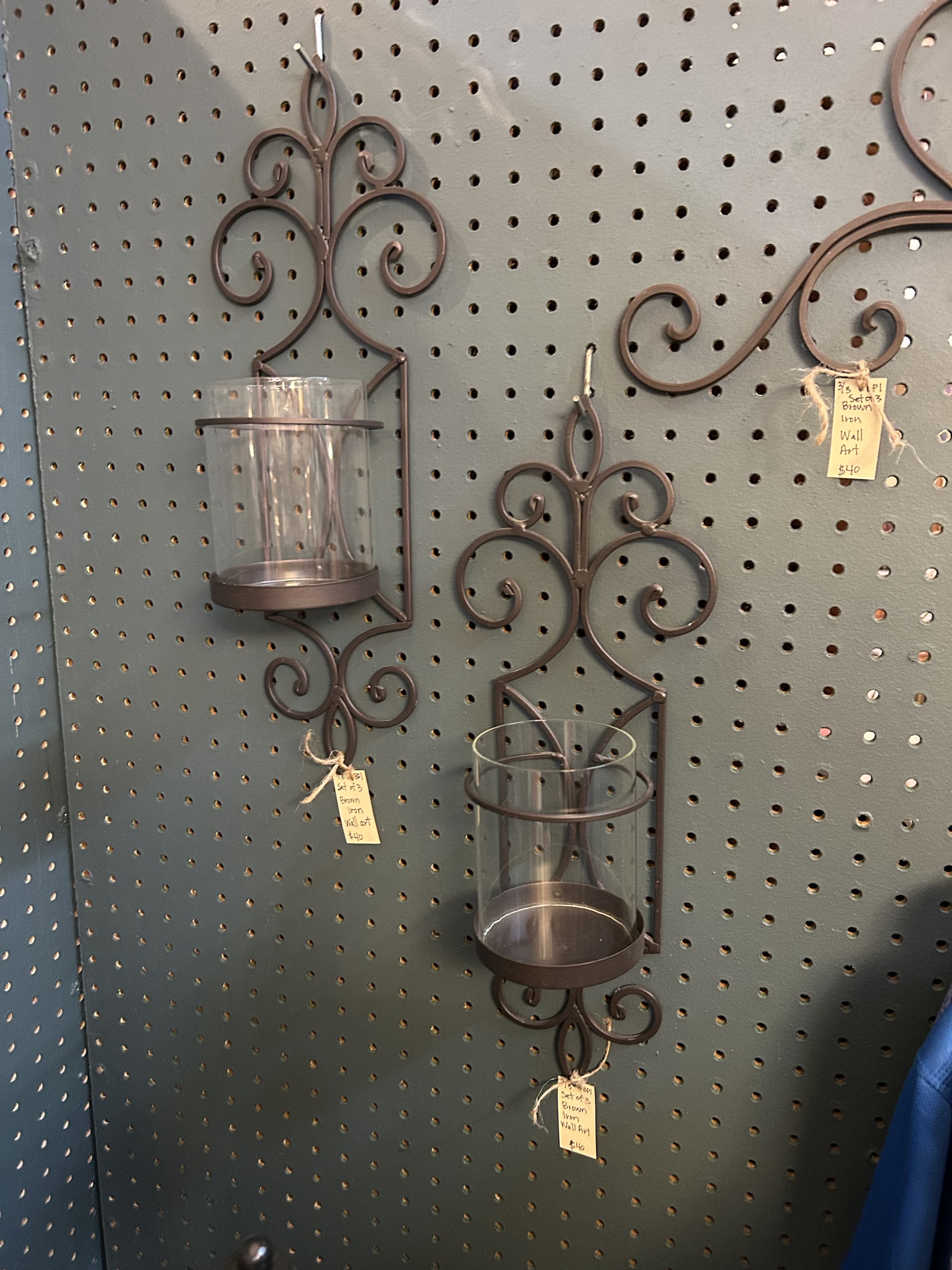Sconces & Rod Iron Wall Art