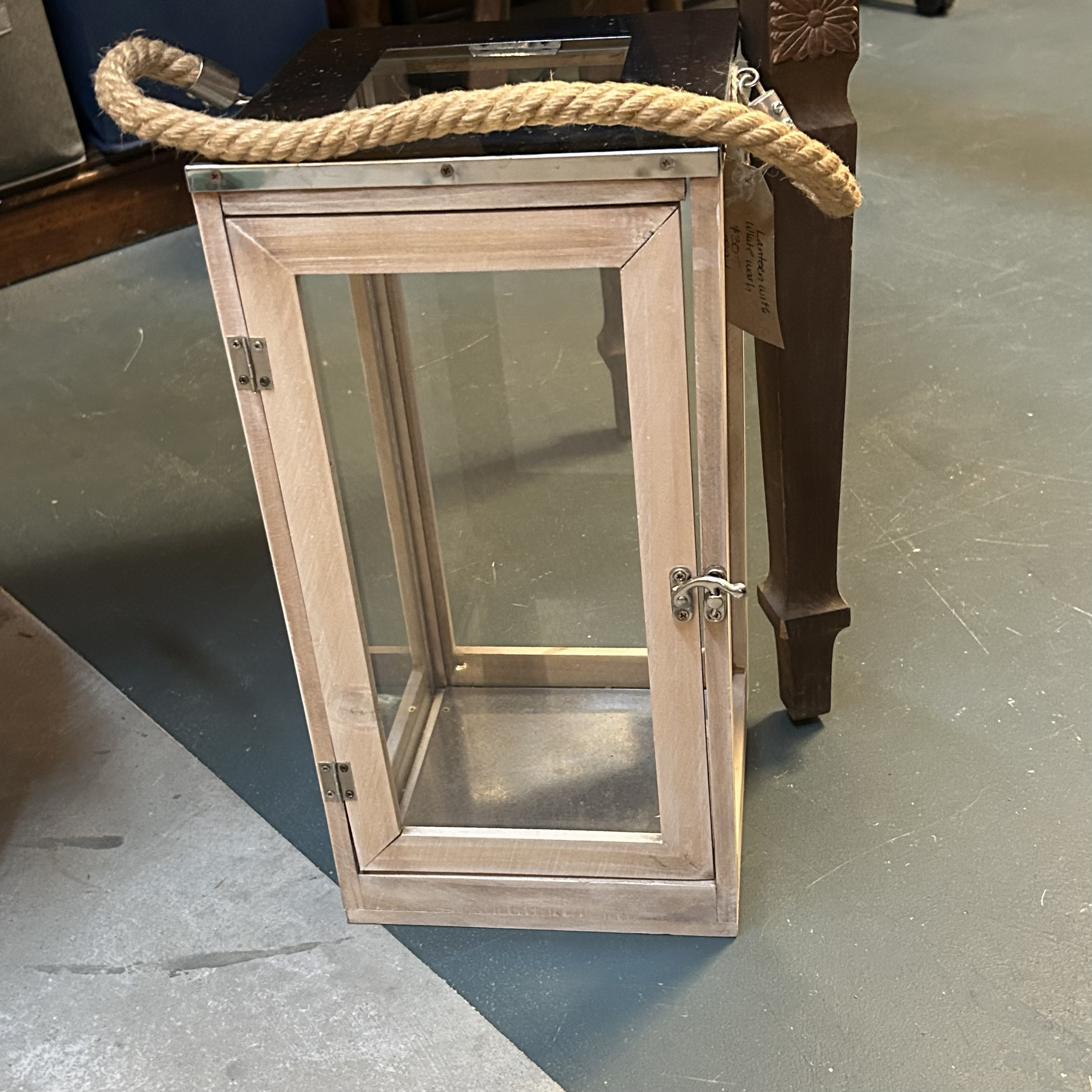 White Washed Lantern