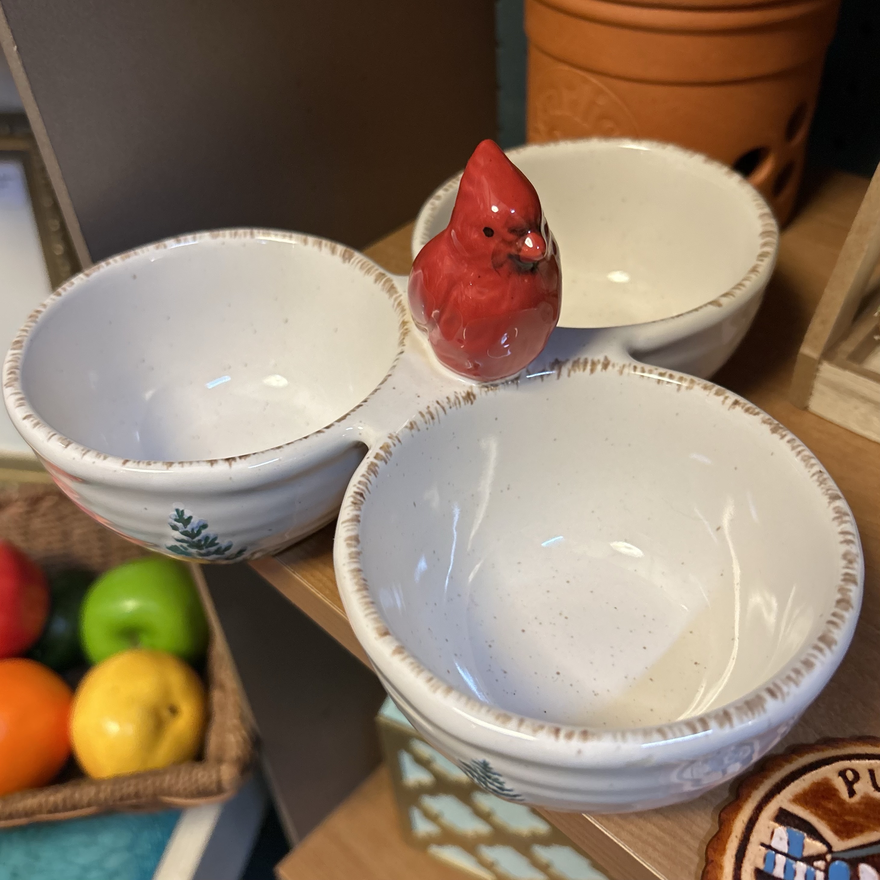 Cardinal Chip Dip Tray