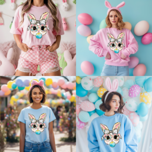 Glitter Easter Bunny Bubblegum Coquette Collection