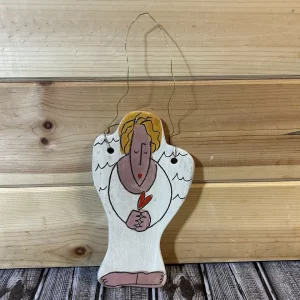 Sandra MAGSAMEN SILVESTRI Ceramic ANGEL Wall Hanging 'Someone To Watch Over You