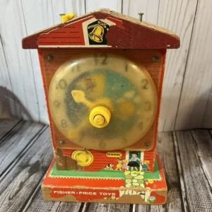 Vintage Fisher Price Teaching Clock still works