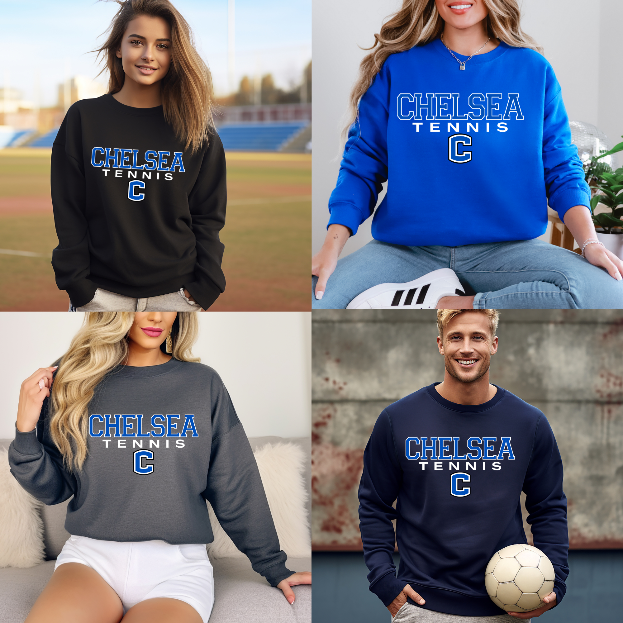 Chelsea Tennis C Sweatshirt Collection