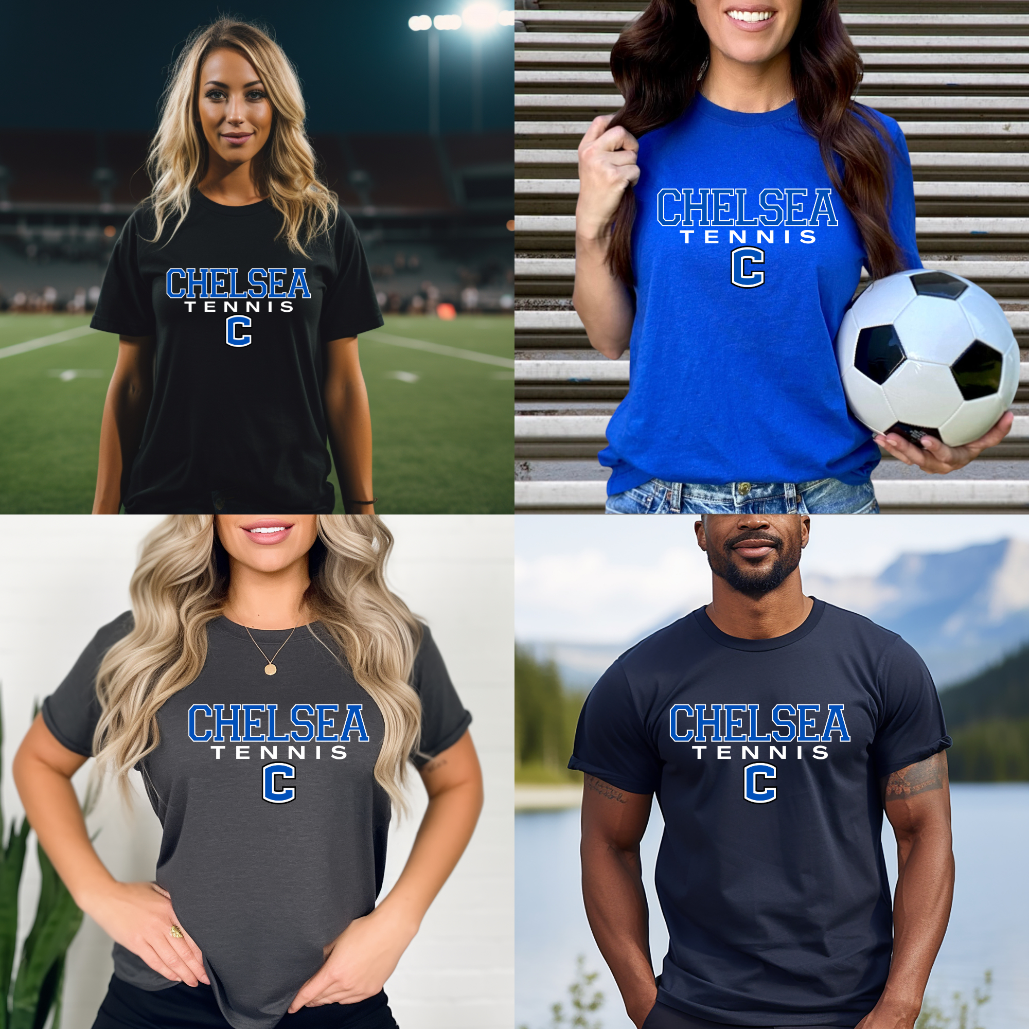 Chelsea Tennis C Tshirt Collection Dark