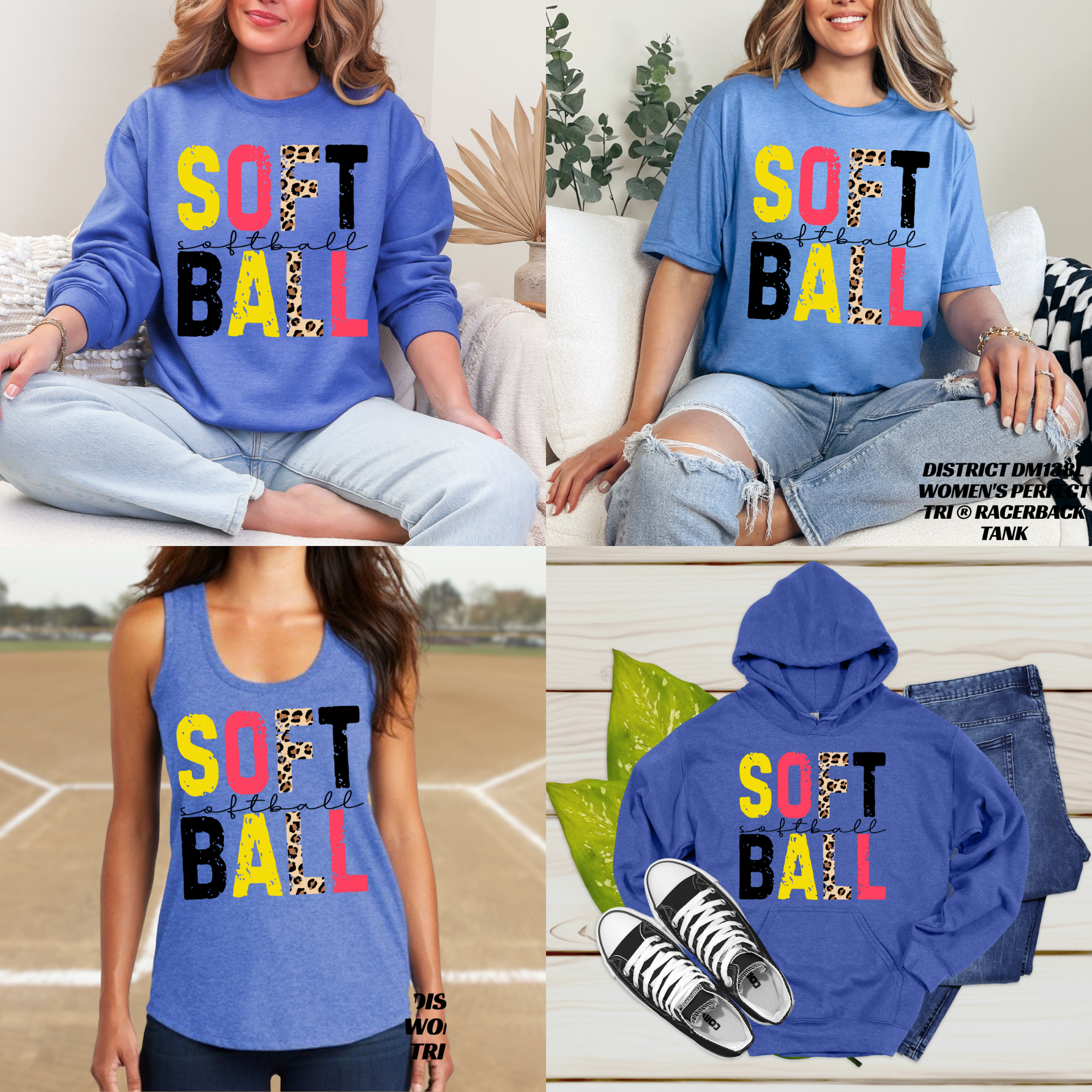 Softball Distressed Collection