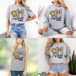 Neon Softball Mama Coquette Collection