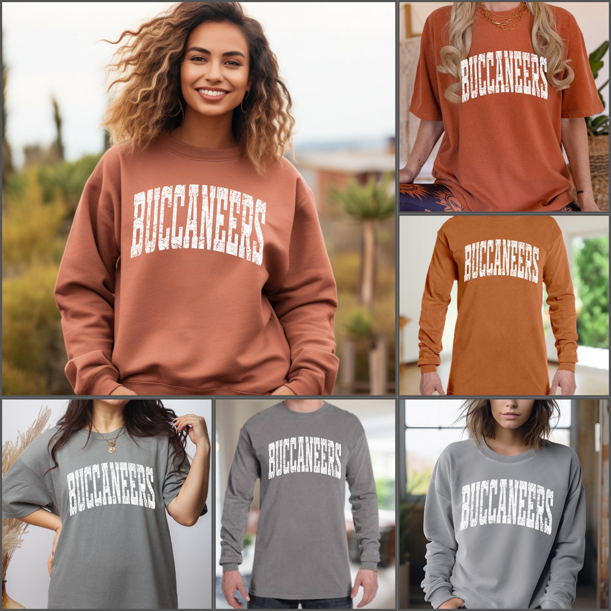 Buccaneers Arched Distressed Collection
