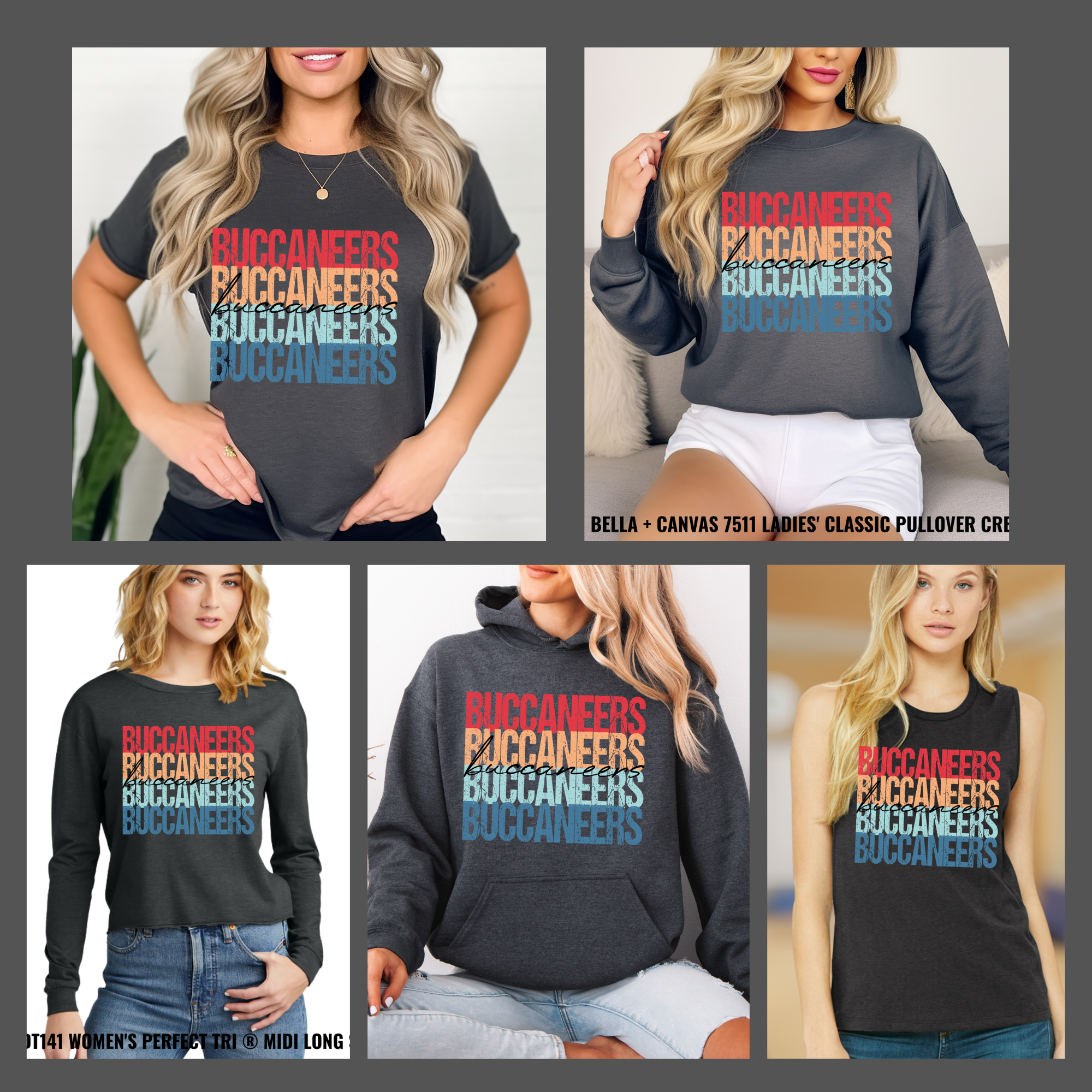 Buccaneers Stacked Rainbow Collection