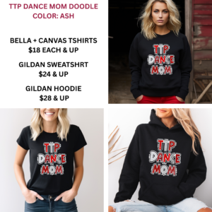 TTP Dance Mom Doodle Collection Black