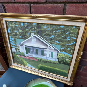 House Painting with Gold Frame
