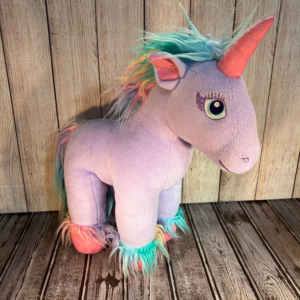 Build A Bear Beary Fairy Friends Purple Unicorn Rainbow Mane Tail Hooves. BABW