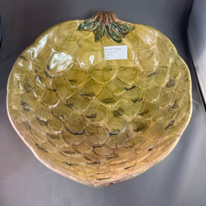 Artichoke platter bowl handmade In Italy Display dish