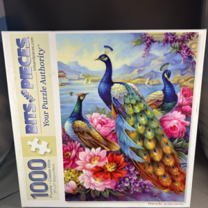 Bits And Pieces Peacocks By Oleg Gavrilov 1,000 Piece Jigsaw Puzzle Complete