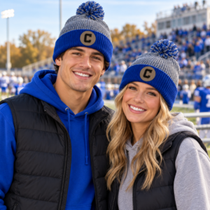 Chelsea C Pom-Pom Beanie Hat