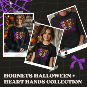 Hornets Halloween Heart Hands Collection